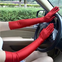 53cm Classic Women Spandex Stretch Long Gloves Drive Sun Protection Etiquette Opera Evening Party Prom Cosplay Costume Gloves