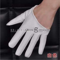 Women's Full racerback faux PU leather ds gloves sexy half palm gloves hip hop dancing motorcycle gloves