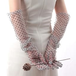 1Pair Women Vintage Tulle Gloves Ultra Thin Long Finger Wedding Bridal Gloves Bridal Gown Mittens Evening Prom Decor Party Dress