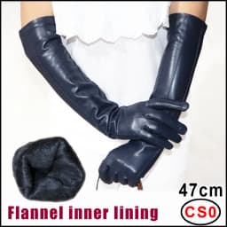 AOTIANYANG Genuine Leather Gloves 100% Sheepskin Long Gloves Women's Winter Warm Fleece Lining Over Elbow Arm Sleeves Color New
