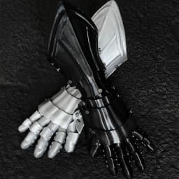 Medieval Knight Gothic Hand Armor 3D Printing Plastic Techwear Punk Long Gloves Man Woman Cosplay Mechanical Arm