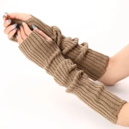 Women Knitted Arm Warmers Long Fingerless Gloves Winter Gothic Lolita Arm Sleeve Solid Glove Classic Half Finger Soft Mitten