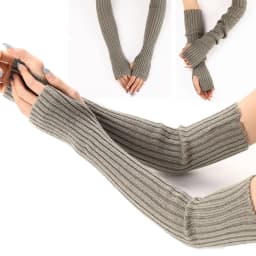 Women Knitted Arm Warmers Long Fingerless Gloves Winter Gothic Lolita Arm Sleeve Solid Glove Classic Half Finger Soft Mitten