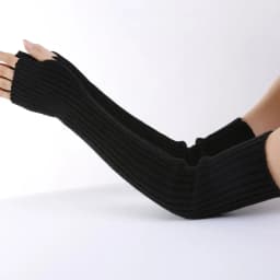 Women Knitted Arm Warmers Long Fingerless Gloves Winter Gothic Lolita Arm Sleeve Solid Glove Classic Half Finger Soft Mitten