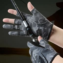Fishing Gloves for Men Anti Slip Summer Sun Protection Gloves Breathable 3 Finger Cut Gloves Fly Fishing Accessories