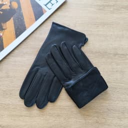 Men's Thin Sheepskin Leather Gloves Summer Outdoor Sunscreen for Cycling And Driving