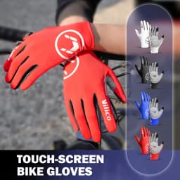 Touch Screen Long Full Fingers Half Fingers Gel Sports Cycling Gloves MTB Road Bike Riding Racing Women Men Bicycle Gloves