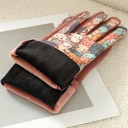 Cartoon Printing Cute Cat Dog Oil Painting Suede Gloves Women Winter Thickened Warm Touchscreen Gloves Student Girl Prevent Cold