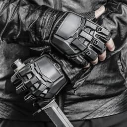 2025 Outdoor Techwear Tactical Half Finger Gloves Multifunction Combat Training Bicycle Sport Motorcycle Gloves