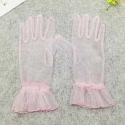 Women Black Lace Gloves Ultra Thin Gloves Tulle Wedding Bride Dress Driving Mittens Sheer Transparent Sunscreen Vintage Glove