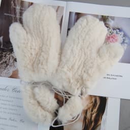 Hot Sale Natural Real Rex Rabbit Fur Gloves Good Elastic Women Winter Knitted Real Rabbit Fur Mittens Outdoor Genuine Fur Gloves