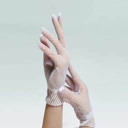 1Pair Lace Mittens Full Finger Girls Lace Fashion Gloves Women Black White Summer Uv-proof Driving Gloves Mesh Fishnet Gloves