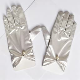 23cm Women Solid Smooth Imitation Satin Pendant Short Gloves Cosplay Stage Performance Party Concert Wedding Bride