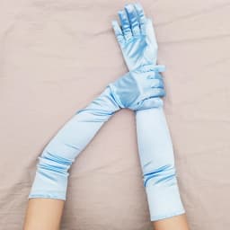 Women 55CM Long Ceremonial Gloves Stretch Satin Retro Party Prom Cosplay Ladies Bridal Wedding Dress Fashion Accessories T139