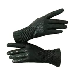 Women's Winter Velvet Keep Warm Gloves Fashion Snake Skin Pattern Touchable Screen Fingered Elasticity Windproof Cycling Gloves