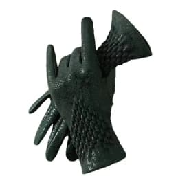 Women's Winter Velvet Keep Warm Gloves Fashion Snake Skin Pattern Touchable Screen Fingered Elasticity Windproof Cycling Gloves