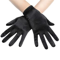 Smooth Satin Color Ding Ladies Short Wedding Gloves Etiquette Party Performance Decoration Dresses Matching Elegant Mittens Nv2