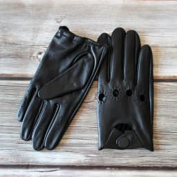 Men's Full Finger Sheepskin Leather Gloves for Spring And Autumn Thin Unlined Outdoor Motorcycle Riding And Driving Gloves