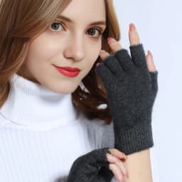 Women Men Half Finger Cashmere Glove Short Warm Soft Wool Knitted Wrist Mitten Winter Woolen Stretch Fingerless Gloves Boy Girl