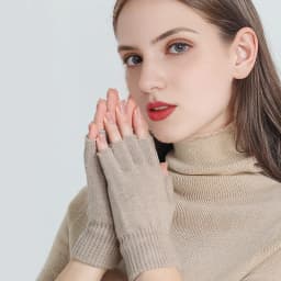 Women Men Half Finger Cashmere Glove Short Warm Soft Wool Knitted Wrist Mitten Winter Woolen Stretch Fingerless Gloves Boy Girl