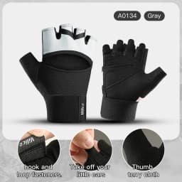 Professional Gym Fitness Breathable Anti-Slip Women Men Half Finger Summer Fishing Cycling Fingerless Gloves Female Bicycle Bike