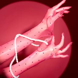 Fashion Retro Aurora Dot Oil Shiny Glossy Thin Women Sexy Five Finger Long Gloves Wedding Party Elastic Tight Stockings Mittens