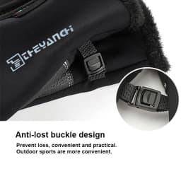 1 Pairs Winter Gloves Mens Touchscreen Non-Slip Unisex Waterproof Windproof Warm Cycling Cold Gloves Fashion Zipper Sports Glove
