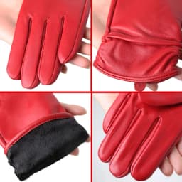 Hot Sale Genuine Sheepskin Women's Winter Leather Gloves Warm Driving Casual Multi-color Optional -2081
