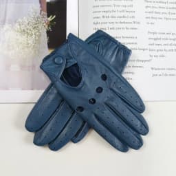 New Style Sheepskin Gloves Women Leather Thin Single Layer Unlined Hollow Breathable Riding Motorcycle Gloves Spring and Summer