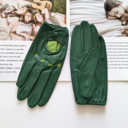 New Style Sheepskin Gloves Women Leather Thin Single Layer Unlined Hollow Breathable Riding Motorcycle Gloves Spring and Summer