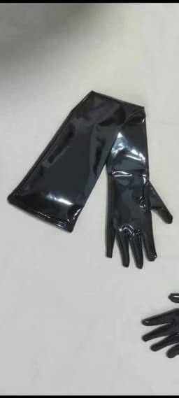 S-XXL Anti Slip Wet Look PVC Long Gloves Shiny PU Leather Guanlets Cosplay Performance Mitten Eldiven Mittens Handschuhe Gantlet