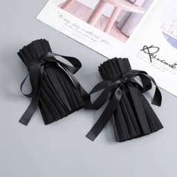Women Black Cuffs Collar Set Detachable Fake Sleeves Cosplay Costume Accessories Dress Sweater Cuffs Collar Sewing Accessories