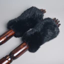 New Arrival Female Natural Rabbit Fur Gloves Knitted Warm Real Rex Rabbit Fur Mittens Women Winter Outdoor Rex Rabbit Fur Gloves