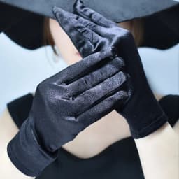 New Women Dance Performance Prom Ball Gloves Stretchy Satin Evening Dress Etiquette Short Gloves 1Pair White Ladies Mittens
