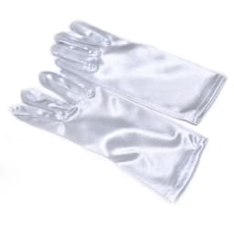 New Women Dance Performance Prom Ball Gloves Stretchy Satin Evening Dress Etiquette Short Gloves 1Pair White Ladies Mittens