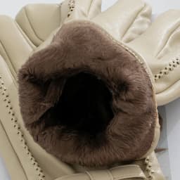 Fashion Women's Full Finger Plus Velvet Bow Leather Gloves Winter Outdoor Cycling Thick Warm Touch Screen Driving Mittens S185
