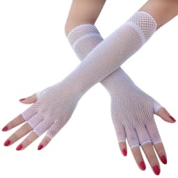 Women Sexy Mesh Transparent Solid Elasticity Breathable Drive Ride Gloves Cosplay Fashion Personality Fishing Net Tight