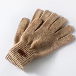Women 100% Real Cashmere Knitted Thick Gloves Ribbed Cuff Fall Winter Touchscreen Finger Warm Wrist Length Classic Female Mitten