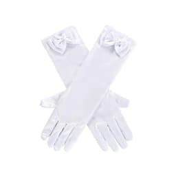 Girl Snow White Gloves Dress Up Party Supplies Children Princess Cosplay Costume For Elsa Anna Belle Gloves Pink Purplle Yellow