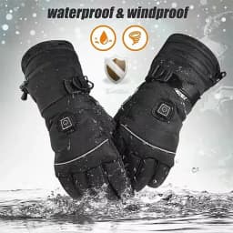 Heated Winter Gloves Thermal for Men And Women with Battery Case Motorcycle Skiing Warm Water-Resistant Cycling Heating Gloves