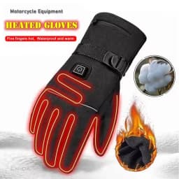 Heated Winter Gloves Thermal for Men And Women with Battery Case Motorcycle Skiing Warm Water-Resistant Cycling Heating Gloves