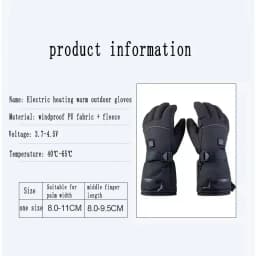Heated Winter Gloves Thermal for Men And Women with Battery Case Motorcycle Skiing Warm Water-Resistant Cycling Heating Gloves