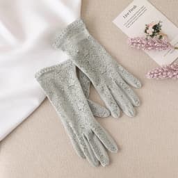 Women Mulberry Silk Sunscreen Touch Screen Sun Glove UV Protection Summer Thin Breathable Driving Flower Lace Sleep Mitten