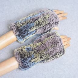 New Style Winter Girl Natural Real Rex Rabbit Fur Gloves Good Elastic Knitted Rabbit Fur Mittens Lady Real Rex Rabbit Fur Gloves