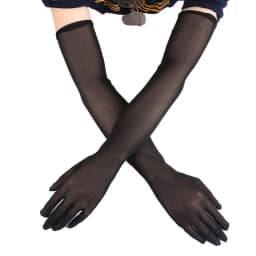 New Fashion Women Black Long Gloves Classic Opera Over Elbow Mitten Stretch Finger Wedding Sexy Gloves Driving Accessories