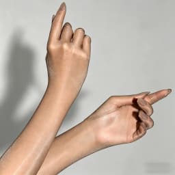 Ultra-thin Sexy Oil Glossy Shiny High Elasticity Solid Nylon Long Five-Finger Gloves Women Aurora Tights Stockings Mittens