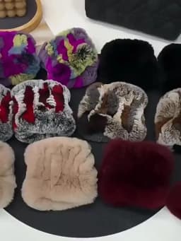 Women Natural Rex Rabbit Fur Gloves Elastic Knitted Real Rex Rabbit Fur Mittens Winter Girls Wrist Guards Warm Exposed Fingers