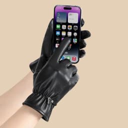 Winter Gloves For Women Genuine Leather Gloves Outdoor Cycling Black Real Sheepskin Keep Warm Driving Motorcycle Gloves