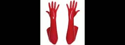Sexy Women Faux Leather Gloves PVC Shiny Latex Long Gloves Punk Mitten Party Clubwear Cosplay Stage Costume Accessories