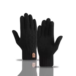 New Men's Warm Gloves Winter Touch Screen Plus Fleece Gloves Cold Warm Wool Knitted Gloves